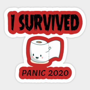 i survived toilet paper Sticker